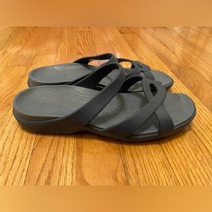 Crocs grayish blue color Swiftwater sandals